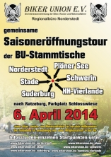 Plakat Saisonstart 2014 Biker Union