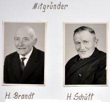 Heinrich Brand und Hermann Schütt, zwei der Vereinsgründer, im Jahre 1921. © Frohe Stunde von 1928 e.V