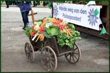 Bollerwagen voll Gemüse beim Ernteumzug in Kirchwerder 2010