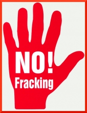 rote Hand »NO! Fracking«