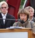 Barbara Hartje, KZ-Gedenk- stätte, war erschüttert, dass die ehemaligen Zwangsarbeiter noch einmal so verletzt worden sind.