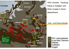 Karte PDR-Frackinggebiete Norddeutschland