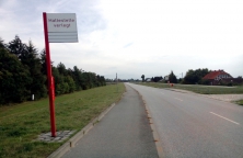 Ehemalige Bushaltestelle »Borghorst«, Anfang September 2016