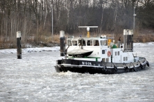 Eisbrecher »Bison« der WSA Lauenburg