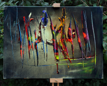 Walter Melau, Ohne Titel (Acryl, 2011)