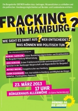Veranstaltungsplakat Bündnis 90/Die Grünen: Info-VA zum Fracking in Allermöhe Veranstaltungsplakat Bündnis 90/Die Grünen: Info-VA zum Fracking in Allermöhe