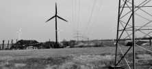 Blick vom Gauerter Hauptdeich auf den Windpark Ochsenwerder. (CC-BY C.Schomann)