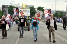 anti-Fracking-Plakate in Hamburg